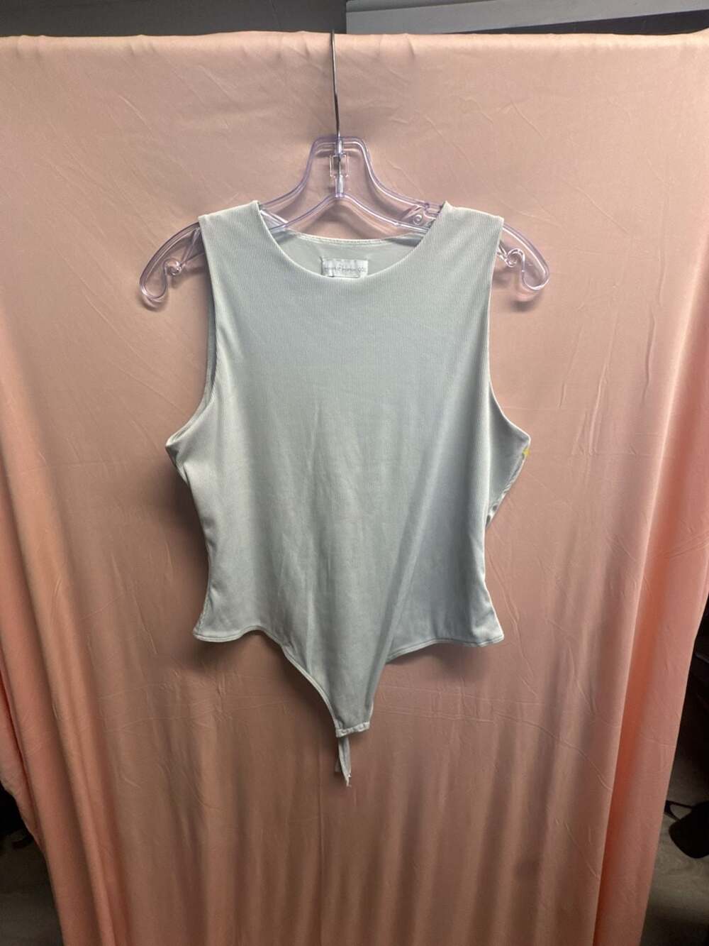 House of Harlow 1960 Sleeveless Crew Neck Ribbed Bodysuit